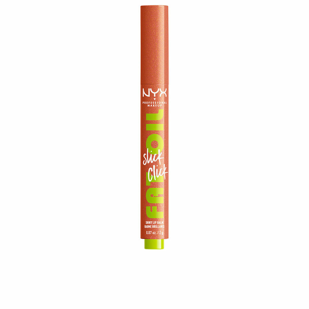 Coloured Lip Balm NYX Fat Oil Slick Click Beige Hits diferent 2 g skincare packaging