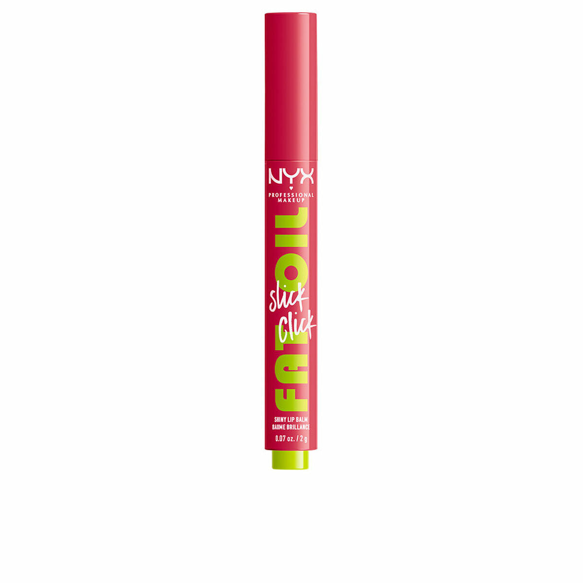 Coloured Lip Balm NYX Fat Oil Slick Click Double tap 2 g skincare packaging