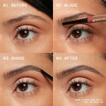 Eyebrow Pencil NYX BLADE & SHADE NANO Nº 11-Grey product packaging