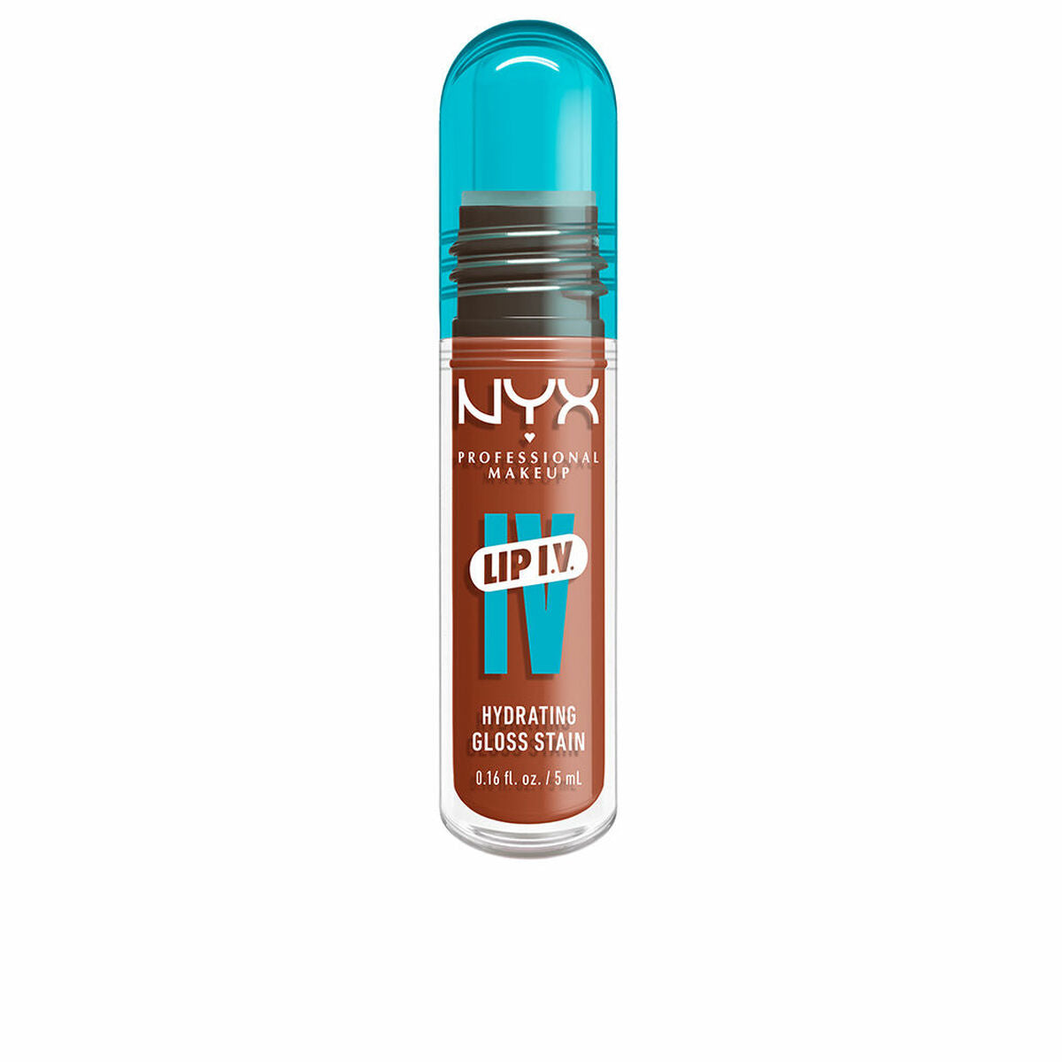 Lip-gloss NYX LIP IV Nº 01-Caramel Drip 5 ml product packaging