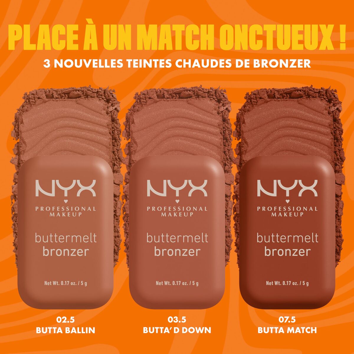 Make-Up Set NYX BUTTERMELT BRONZER product packaging