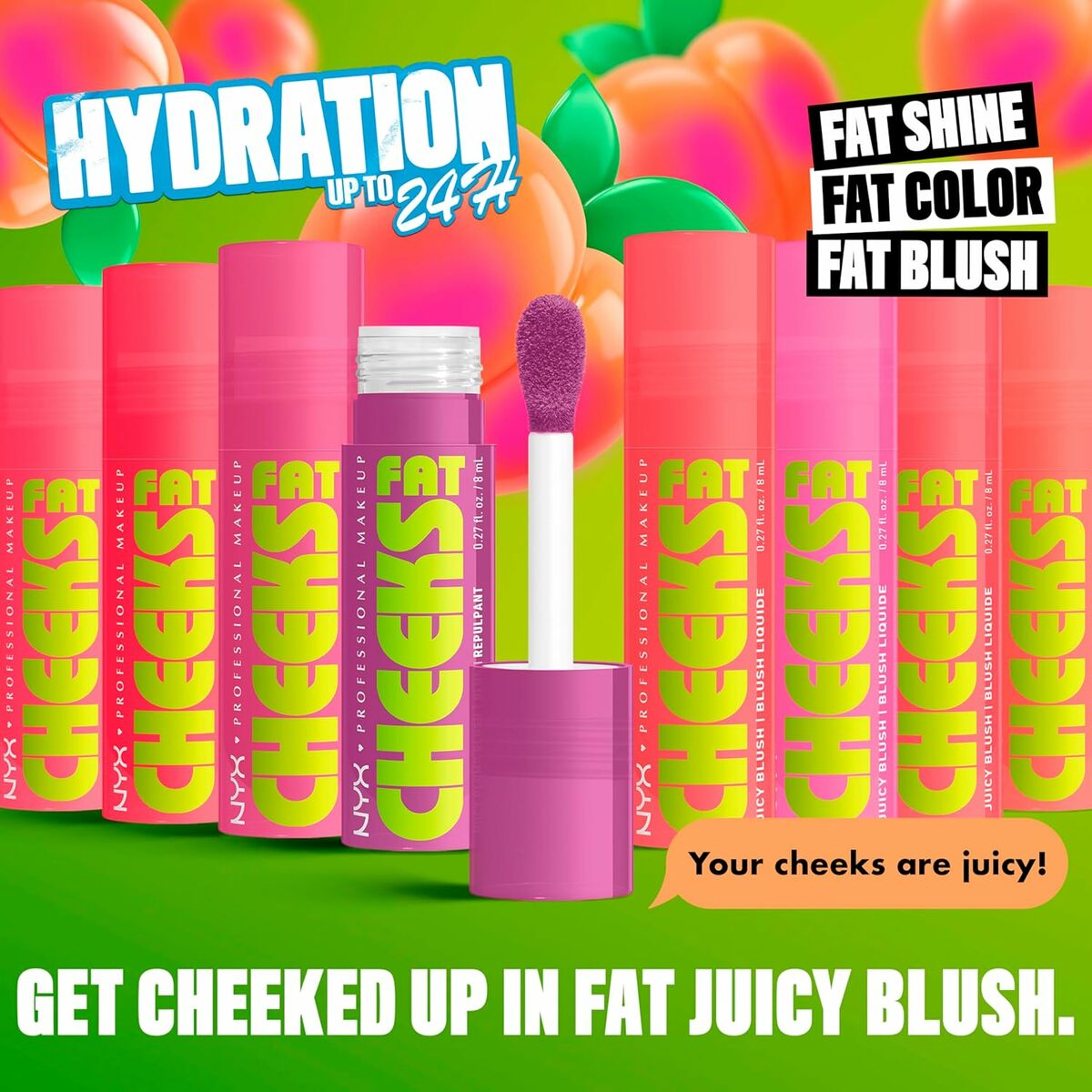 Make-Up Set NYX FAT CHEEKS product packaging