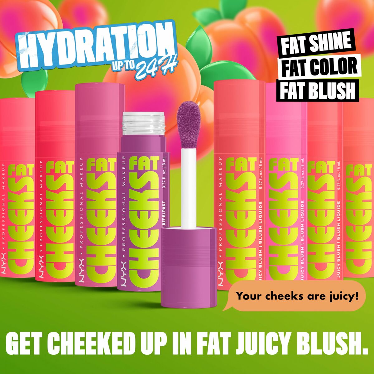 Make-Up Set NYX FAT CHEEKS for Women product packaging