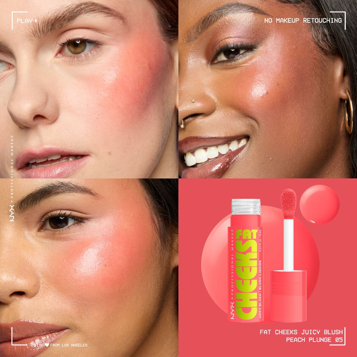 Make-Up Set NYX FAT CHEEKS for Women product packaging