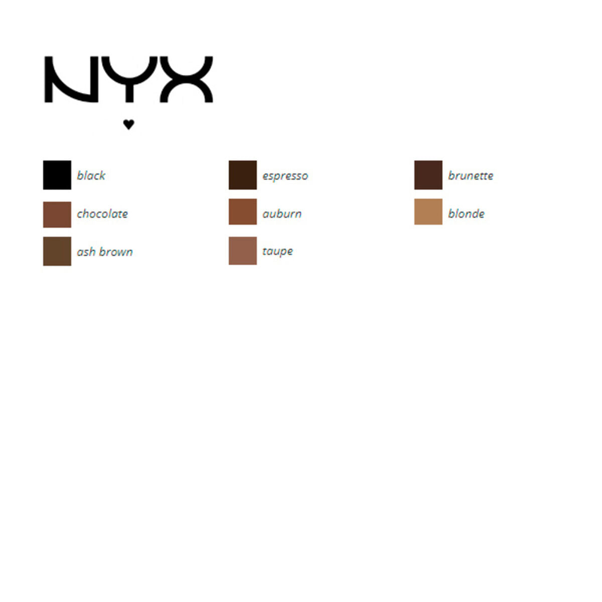 Eyebrow Make-up NYX 0,5 g 0.5 g product packaging