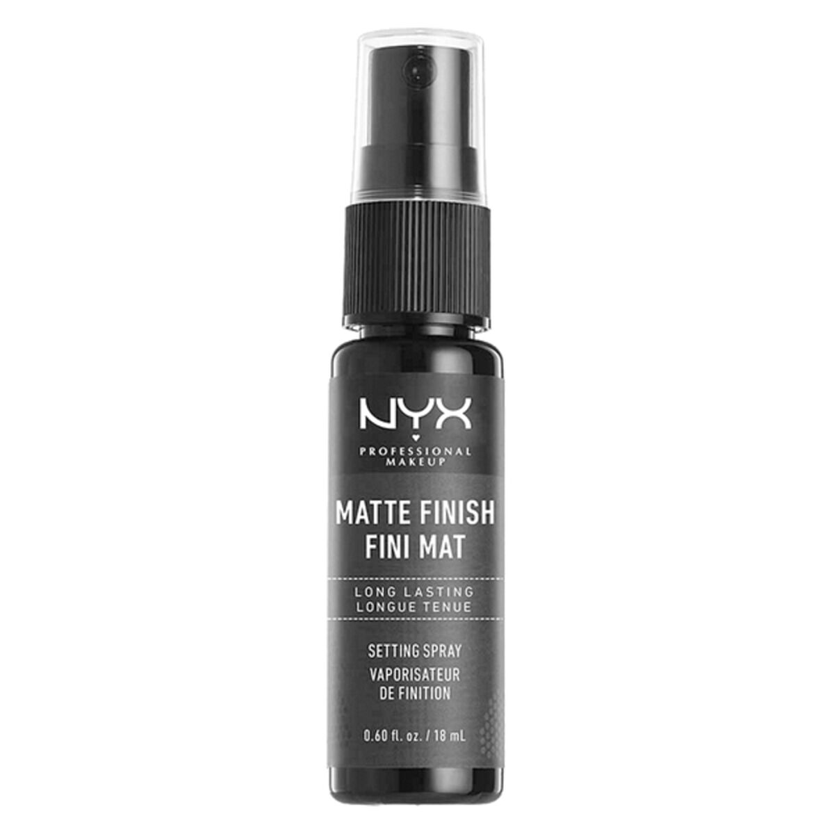 Hair Spray NYX Matte Finish 18 ml for Women product packaging