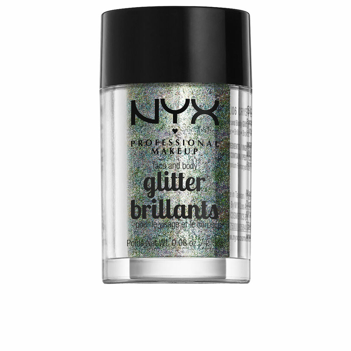 Glitter NYX Glitter Brillants Crystal 2,5 g 2.5 g product packaging