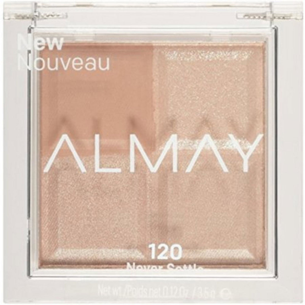 Almay, Shadow Quad, Eyeshadow Palette, 120, Never Settle, 4 Shades, 3.5 g