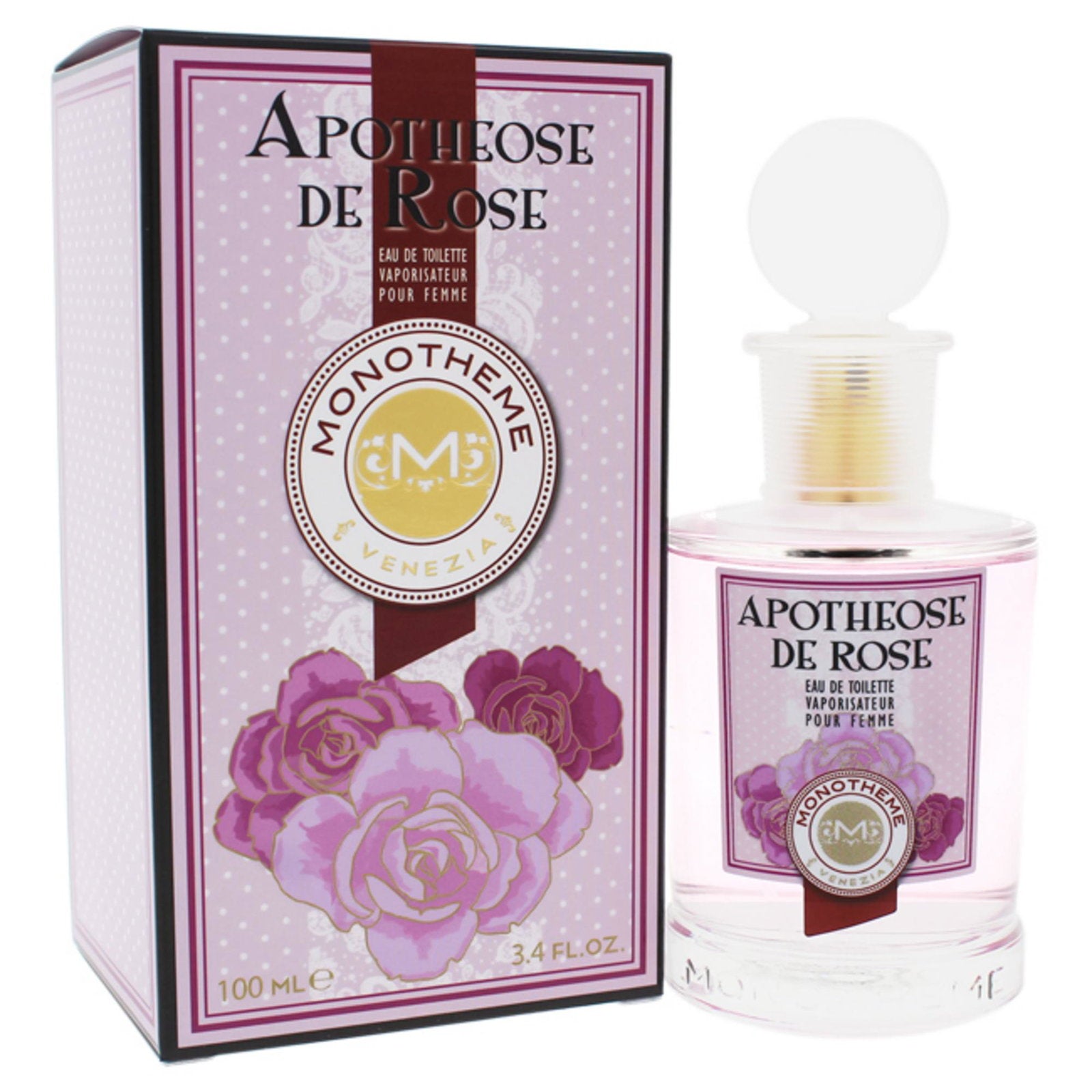 Monotheme, Apothéose De Rose, Eau De Toilette, For Women, 100 ml