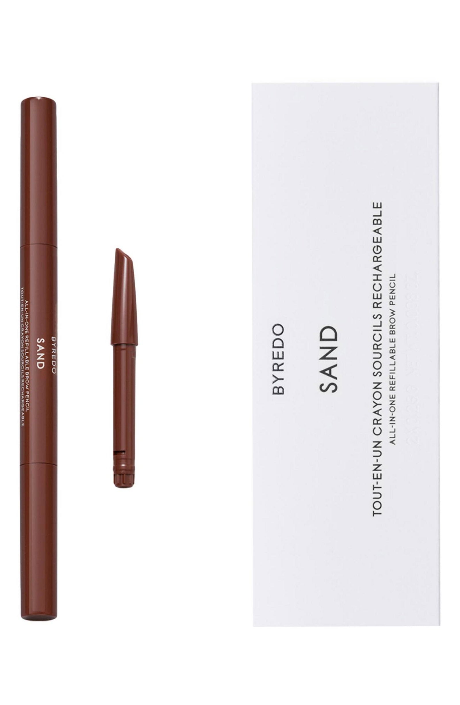 Byredo, All-In-One, Waterproof, Pencil, Eyebrow Cream Pencil & Brush 2-In-1, 01, Sand, 0.5 g
