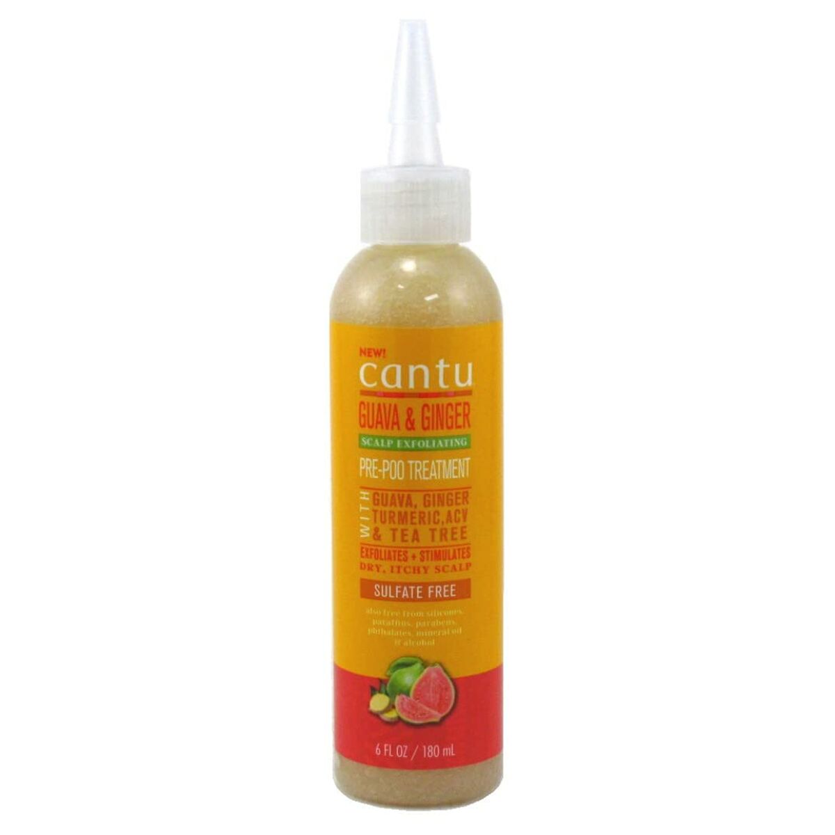 Pre-Shampoo Cantu Scalp Exfoliating 180 ml Hair Exfoliator for Women shampoo bottle