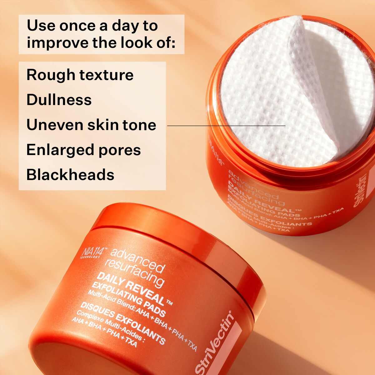 Facial Exfoliator StriVectin Daily Reveal 60 Units product packaging