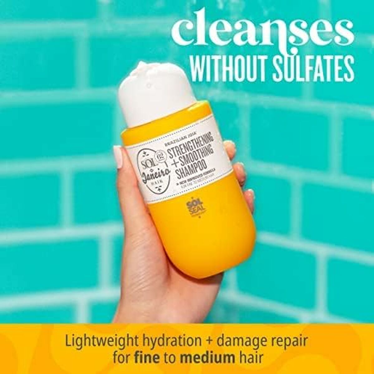 Straightening Shampoo Sol De Janeiro BRAZILIAN JOIA 295 ml for Women shampoo bottle