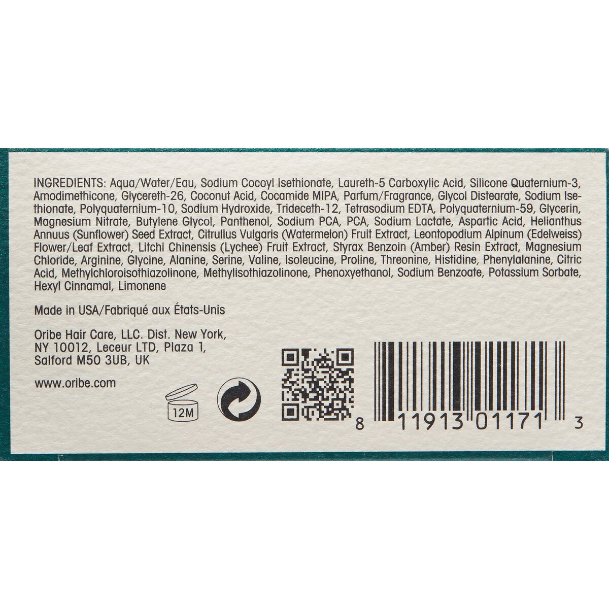 Shampoo Oribe 250 ml for Women shampoo bottle