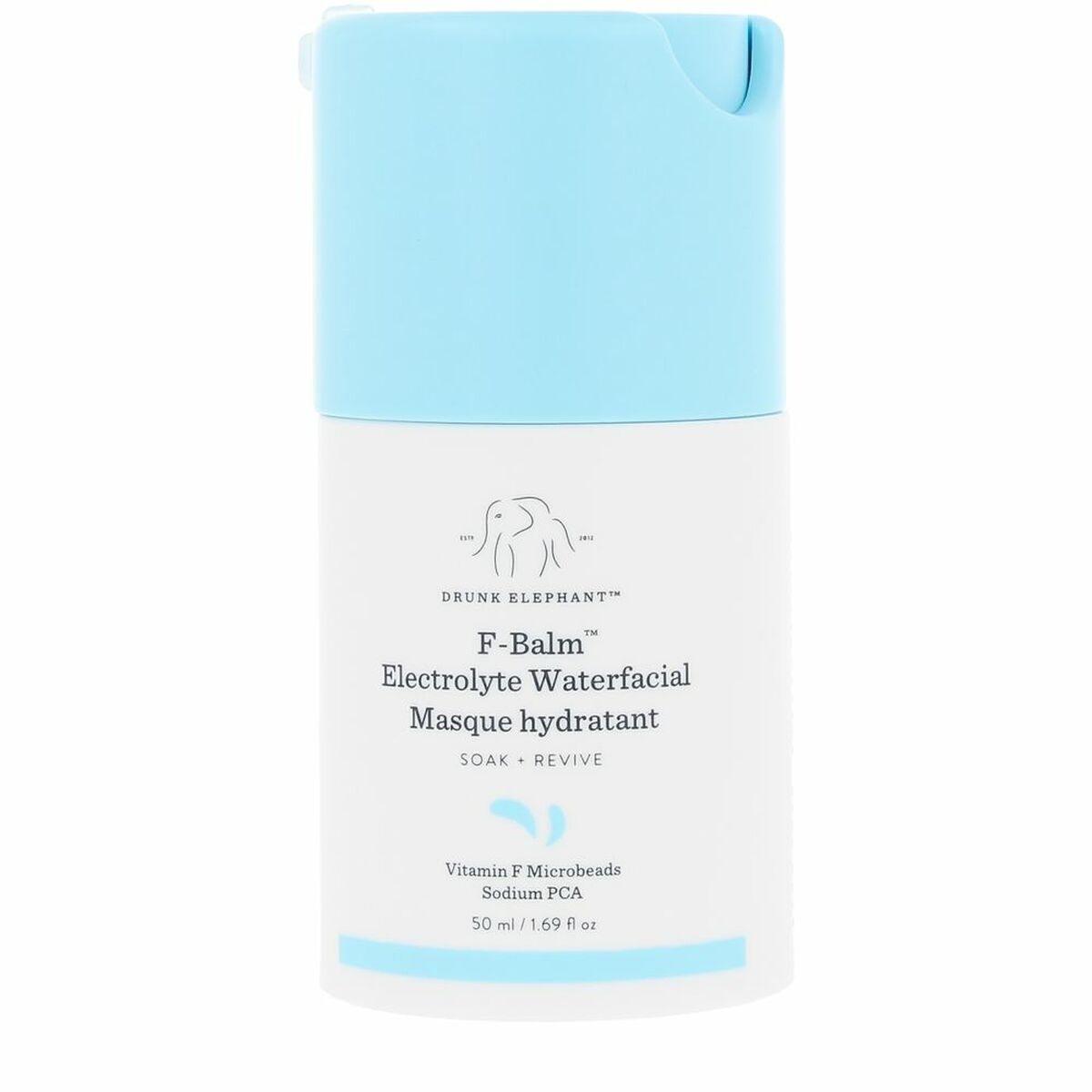 Hydrating Mask Drunk Elephant F-BALM ELECTROLYTE 50 ml skincare packaging