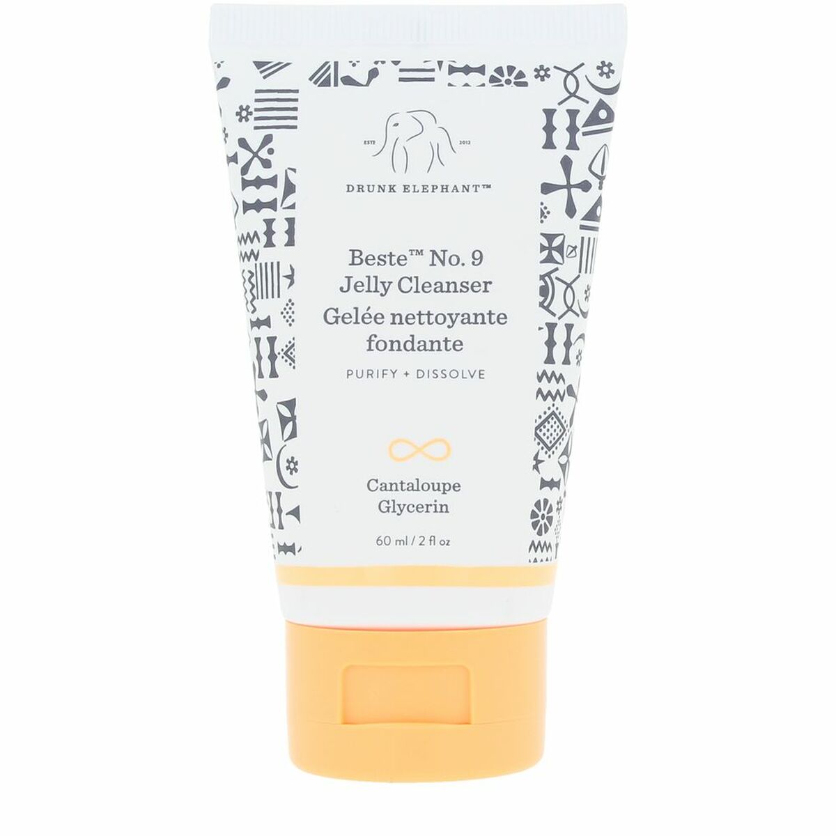 Facial Cleansing Gel Drunk Elephant BESTE NO.9 JELLY CLEANSER 60 ml skincare packaging