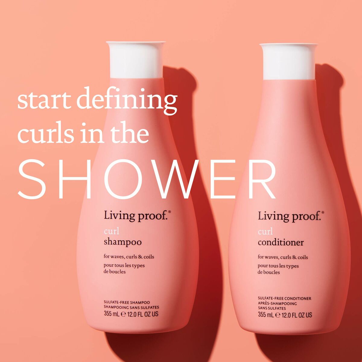 Defined Curls Shampoo Living Proof Curl 100 ml shampoo bottle