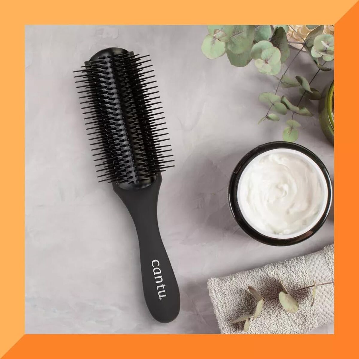 Detangling Hairbrush Cantu STURDY DETANLING Black (1 Unit) product packaging