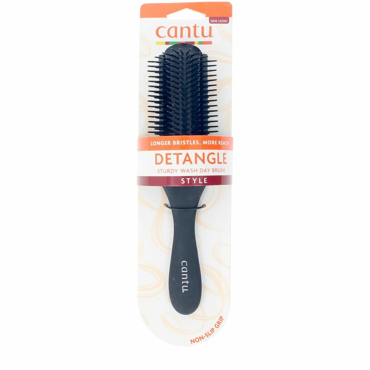 Detangling Hairbrush Cantu STURDY DETANLING Black (1 Unit) product packaging