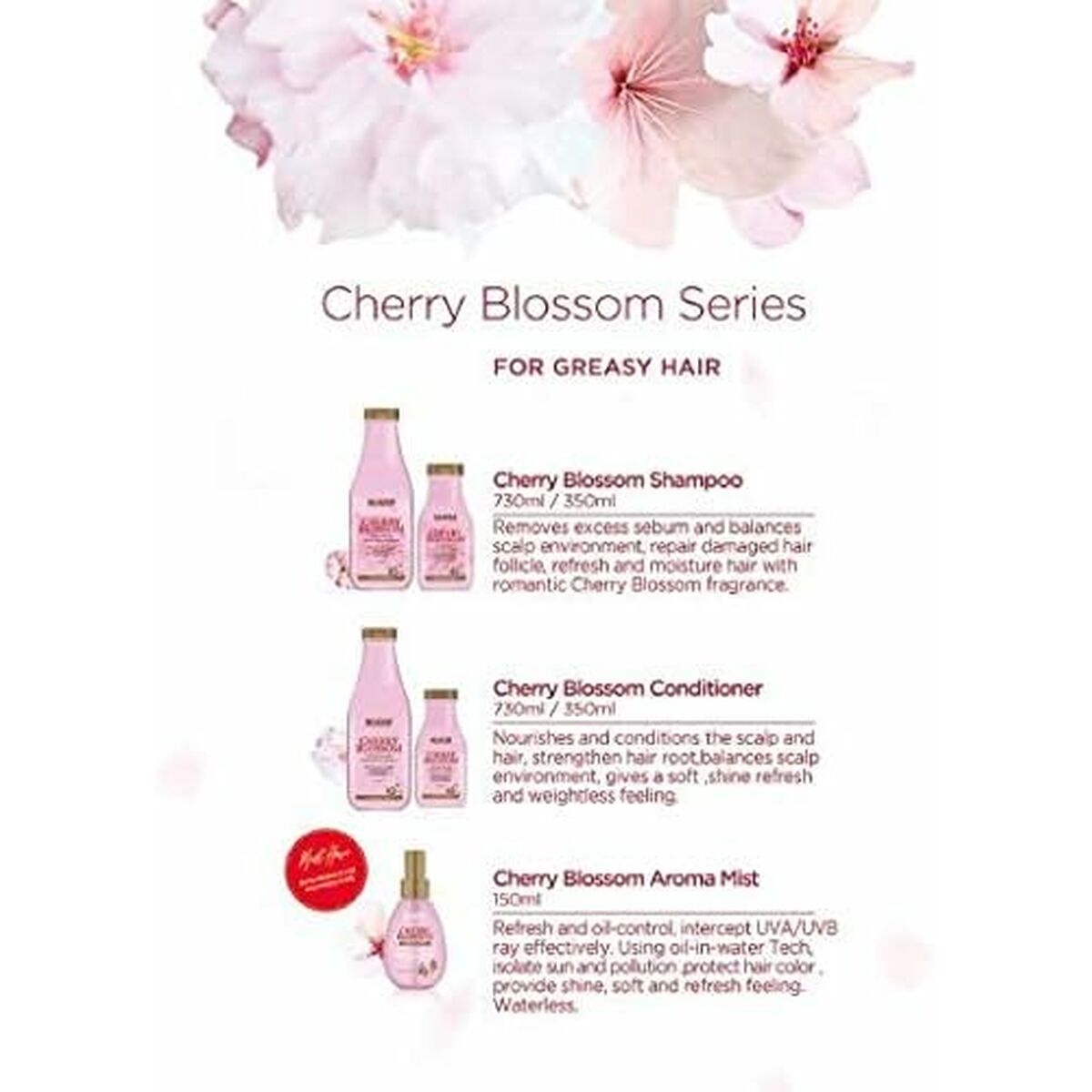 Conditioner Beaver CHERRY BLOSSOM 350 ml conditioner bottle
