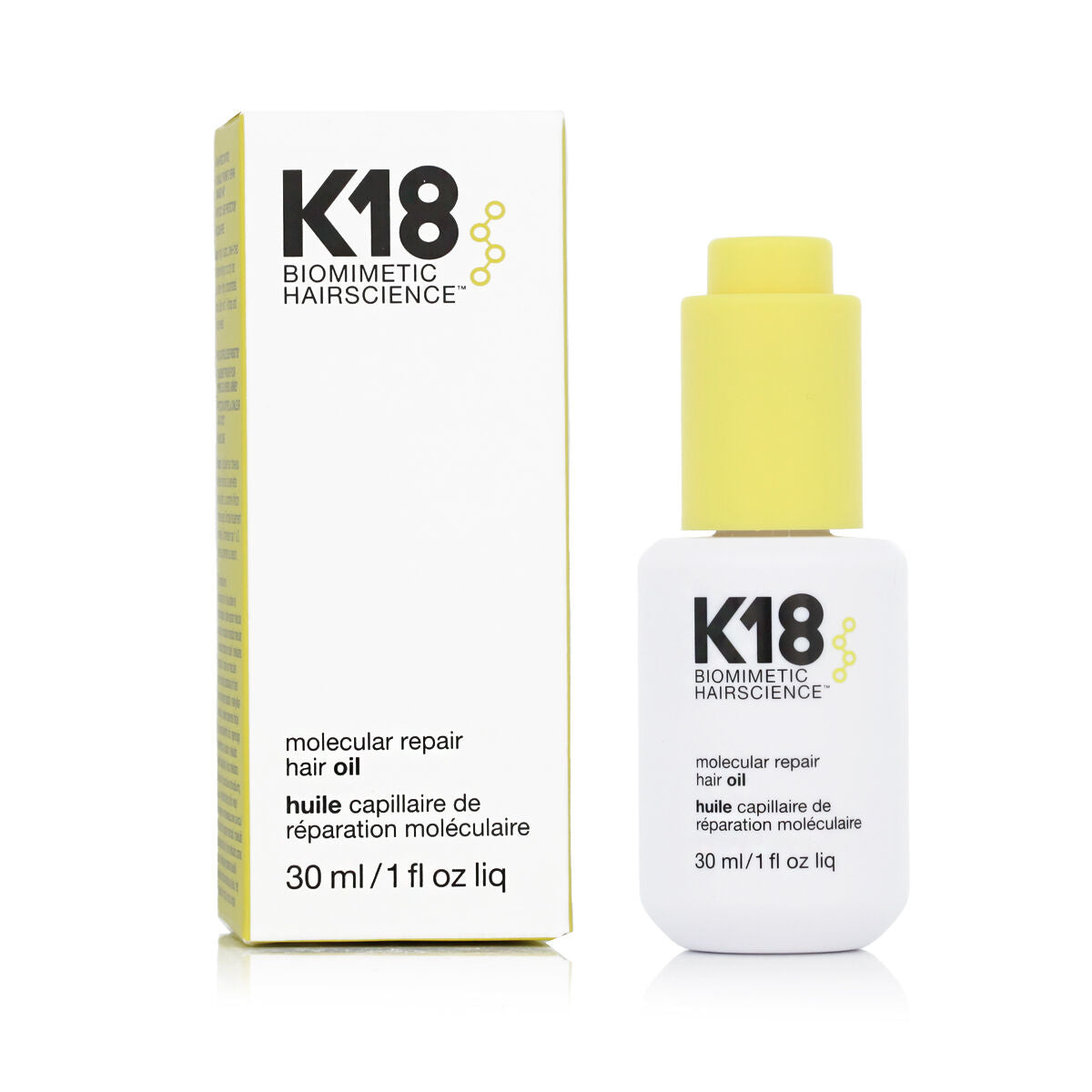 Hair Oil K18 MOLECULAR 30 ml product packaging