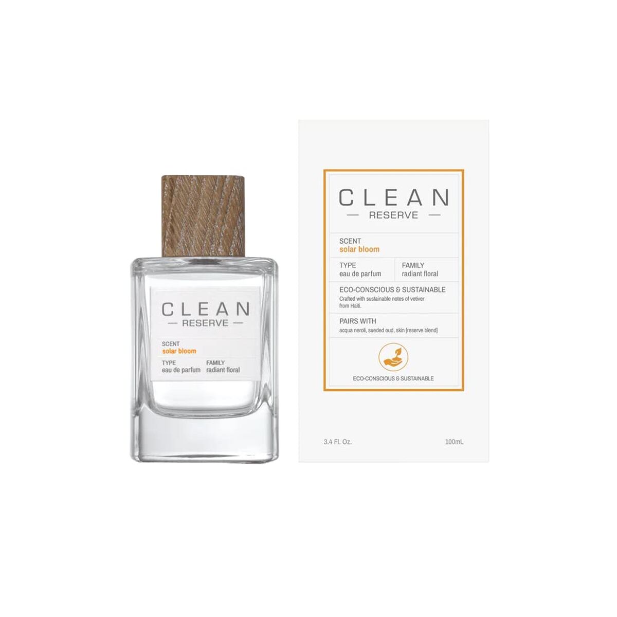 Unisex Perfume Clean Solar Bloom EDP 100 ml bottle