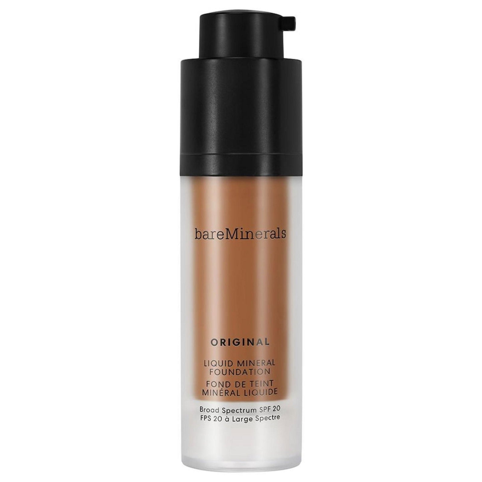 BareMinerals, Original Liquid Mineral, Luminous, Liquid Foundation, 25, Golden Dark, SPF 20, 30 ml