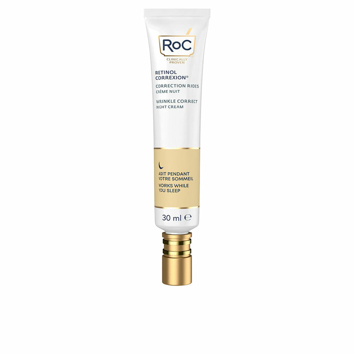 Anti-Ageing Night Cream Roc Wrinkle Correct 30 ml for Women skincare packaging