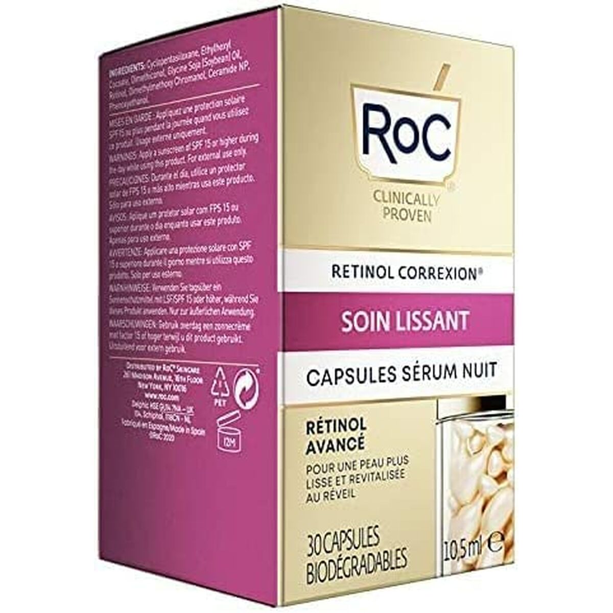 Facial Serum Roc Line Smoothing Advanced Retinol (30 Units) for Women serum bottle