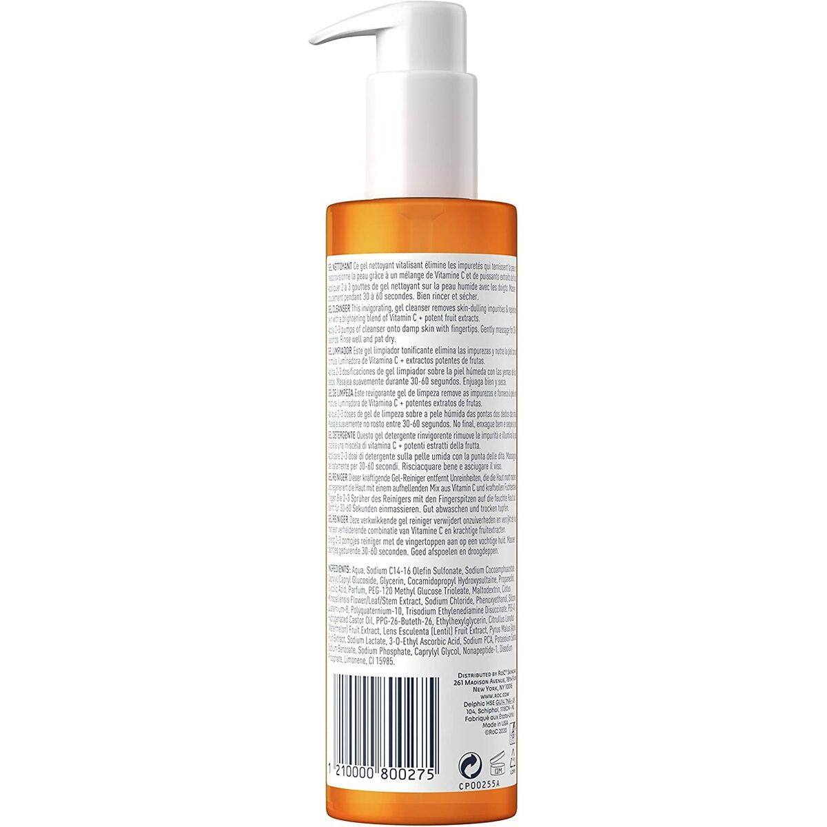 Facial Cleansing Gel Roc Revive Glow 177 ml for Women skincare packaging