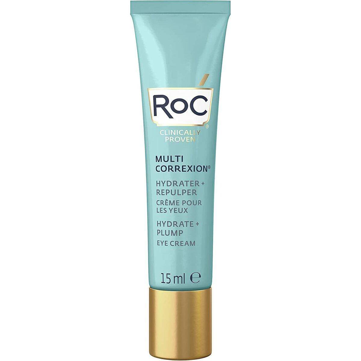 Cream for Eye Area Roc Hydrate Plump 15 ml Hyaluronic Acid for Women skincare packaging
