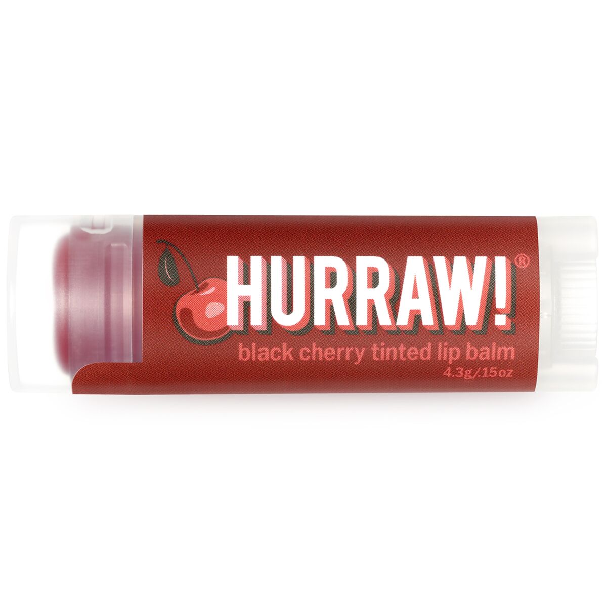 Lip Balm Hurraw! Cherry skincare packaging