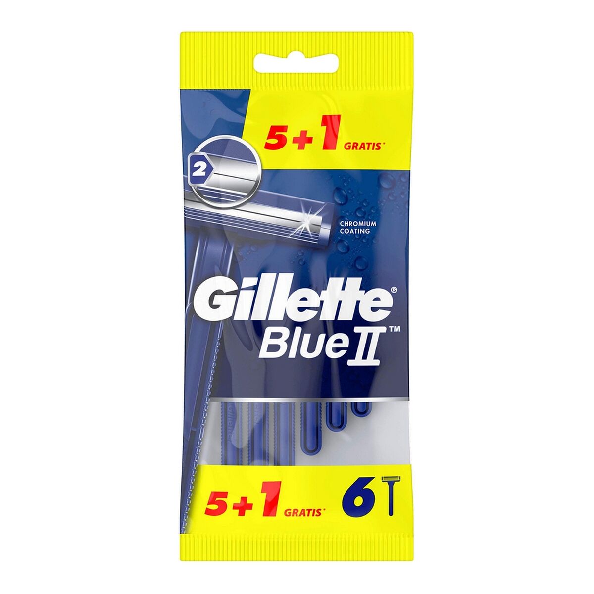 Manual shaving razor Gillette 6 Units product packaging
