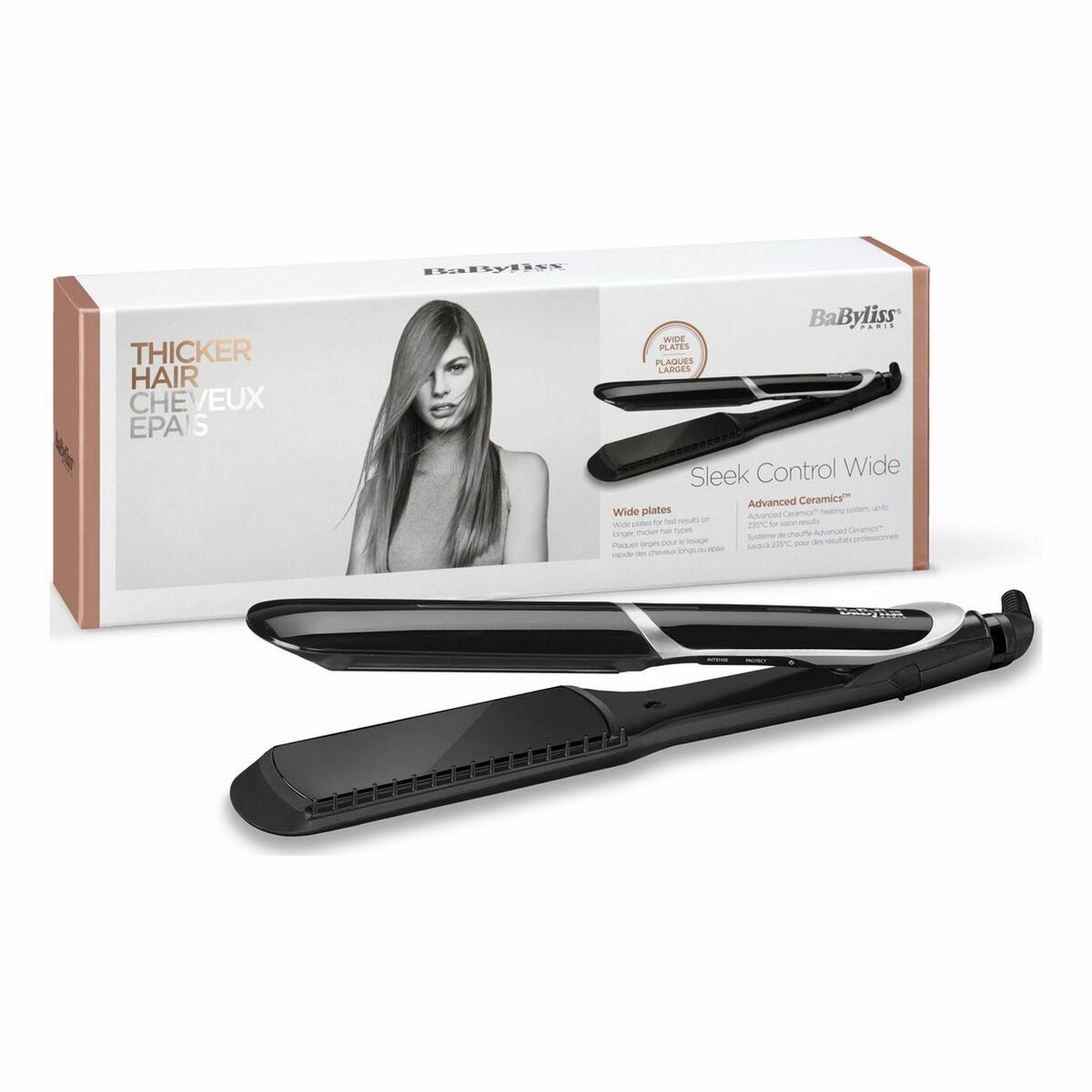 Hair Straightener Babyliss ST397E Black product packaging