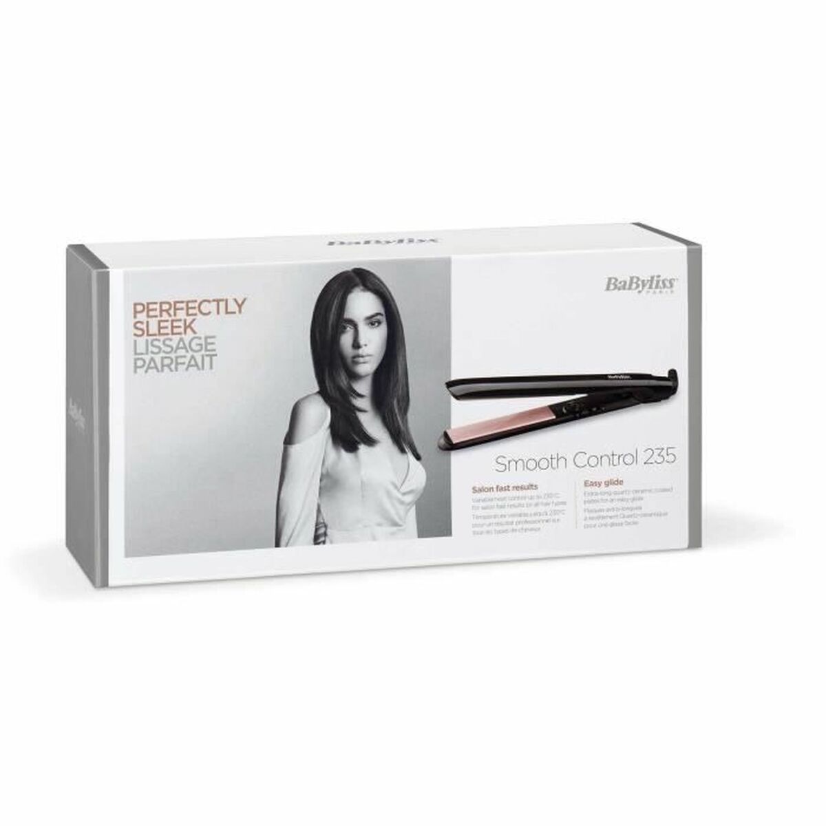 Hair Straightener Babyliss Smooth Control 235 Black product packaging