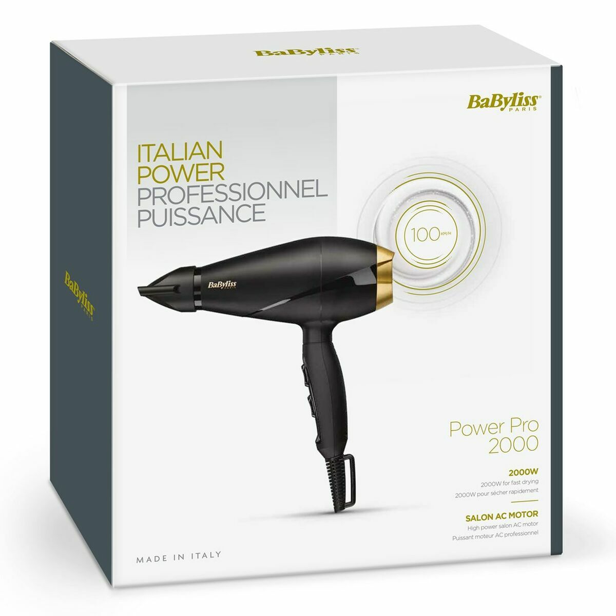 Hairdryer Babyliss 6704E 2000 W Black product packaging
