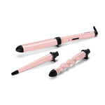 Curling Tongs Babyliss Curl and Wave Trio Ceramic Pink product packaging