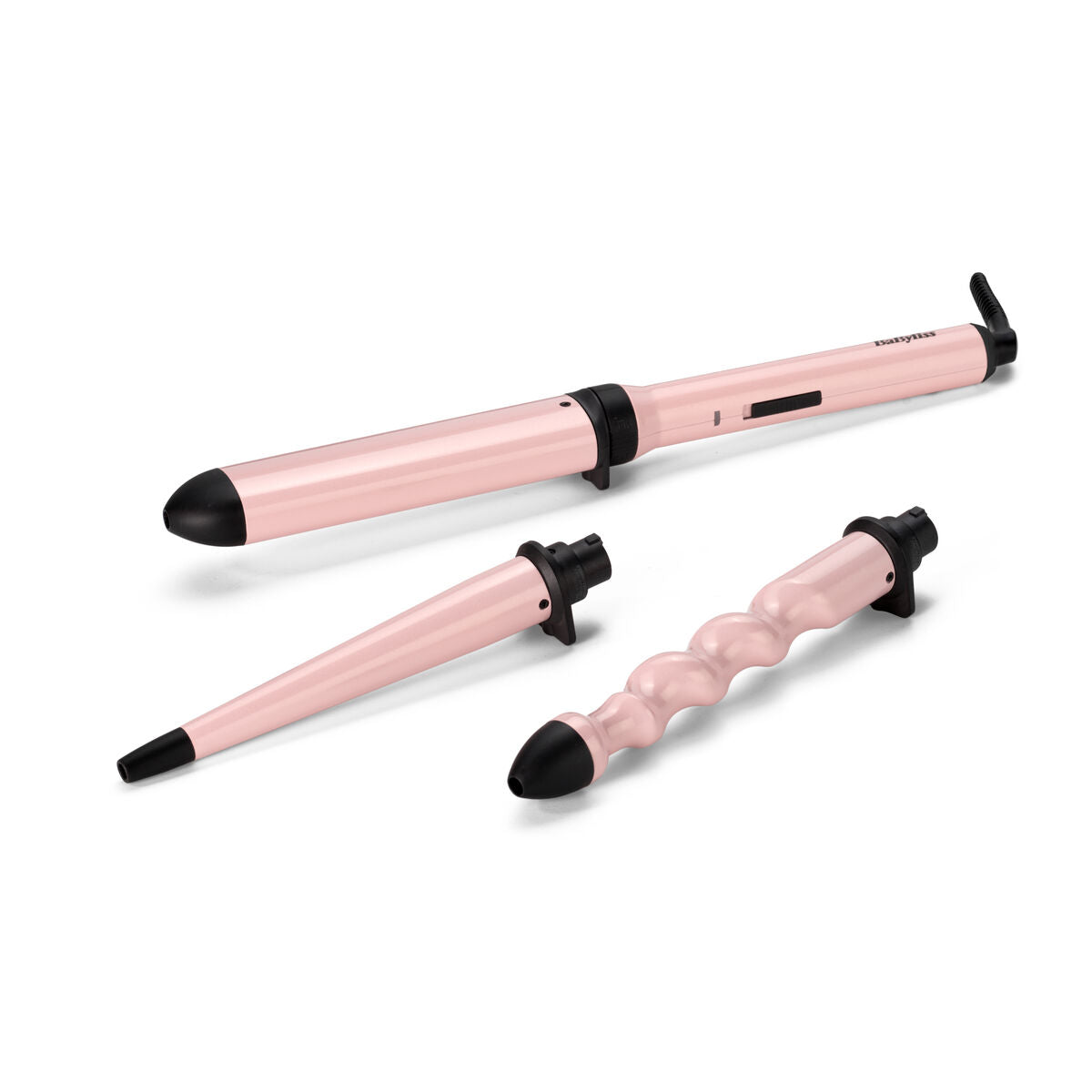 Curling Tongs Babyliss Curl and Wave Trio Ceramic Pink product packaging