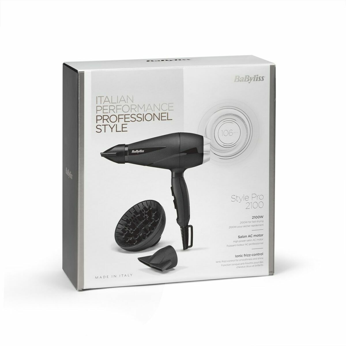 Hairdryer Babyliss 6710DE product packaging