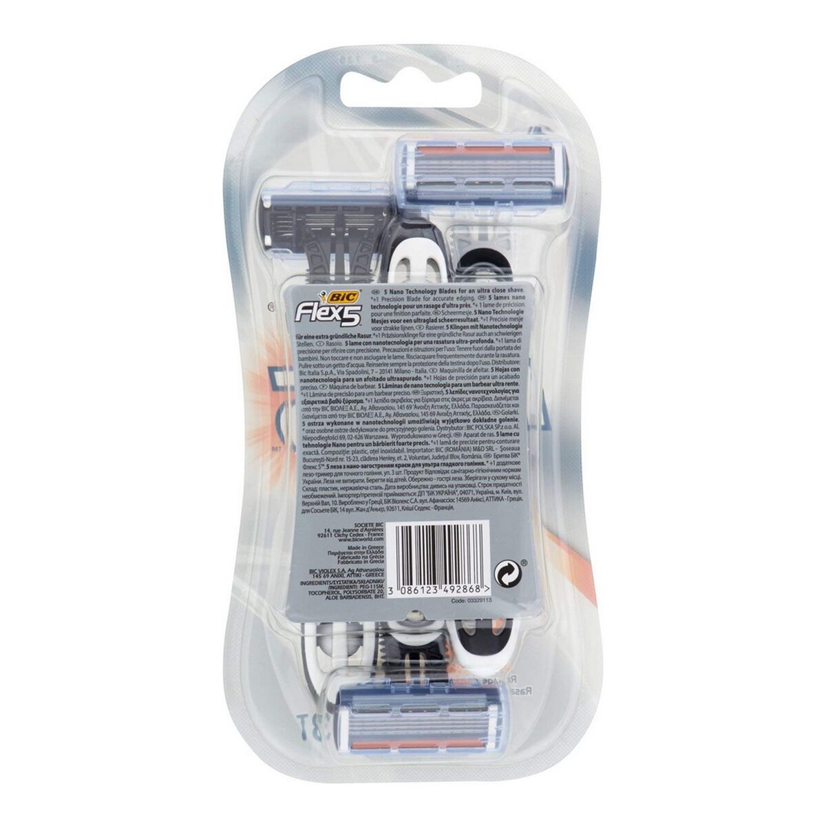 Manual shaving razor Bic (3 Units) (3 uds) product packaging