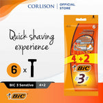 Manual shaving razor Bic for Men product packaging