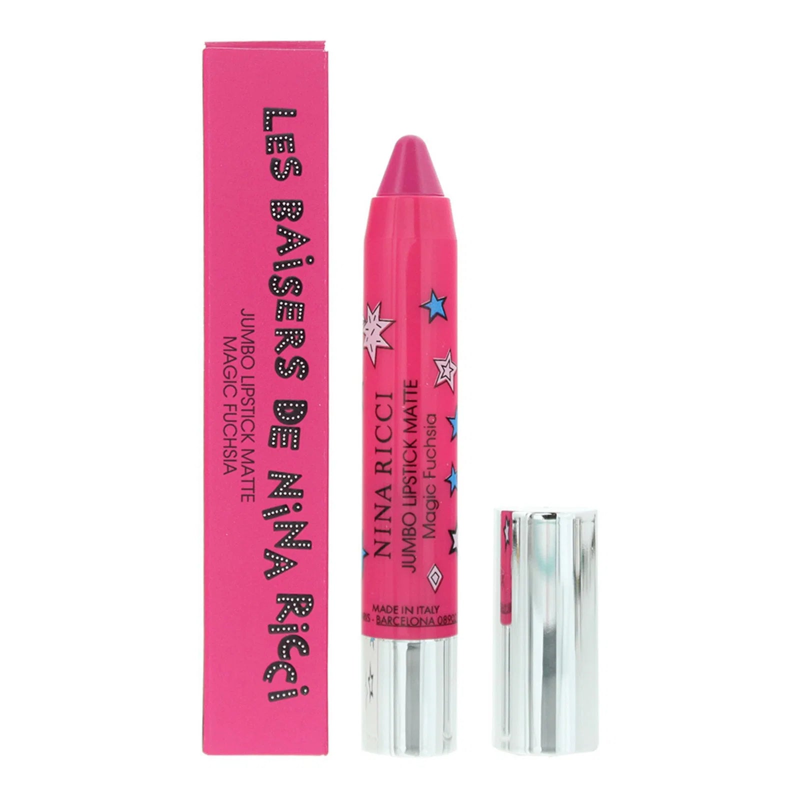Nina Ricci, Jumbo Lipstick Matte, Cream Lipstick, Magic Fuchsia, 2.5 g