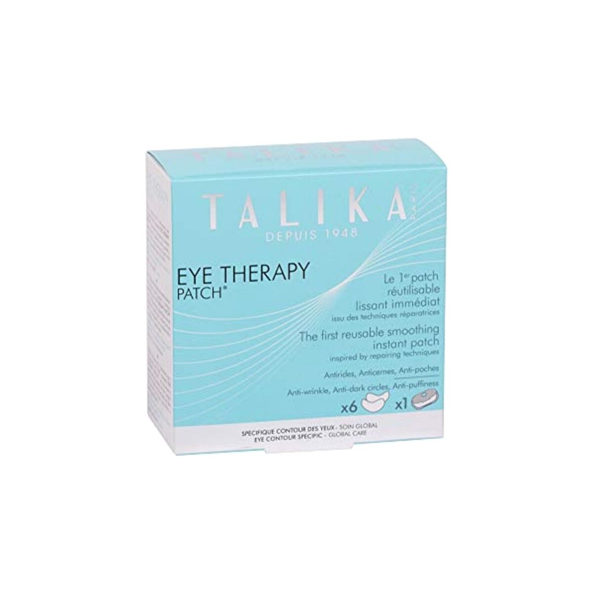 Patch for the Eye Area Talika Eye Therapy Reusable Softener (6 Units) for Women product packaging