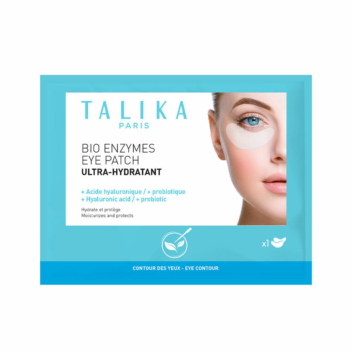 Patch for the Eye Area Talika Bio Enzymes Disposable Deep moisturising 2 Units (1 Unit) product packaging