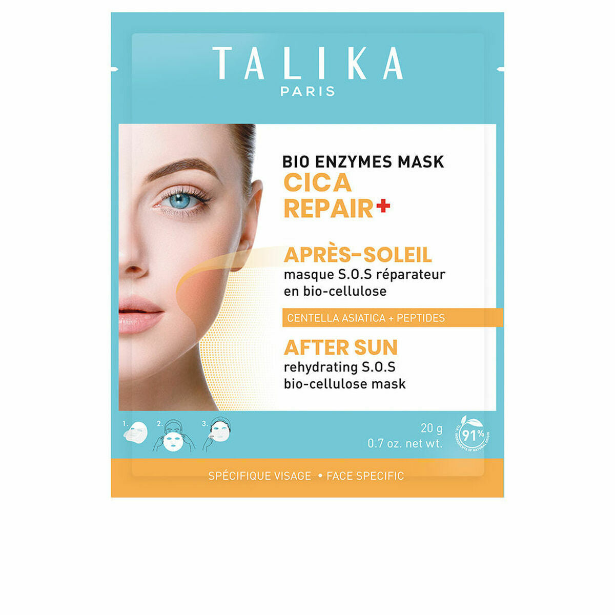 Facial Mask Talika BIO ENZYMES 20 g for Women mask packaging