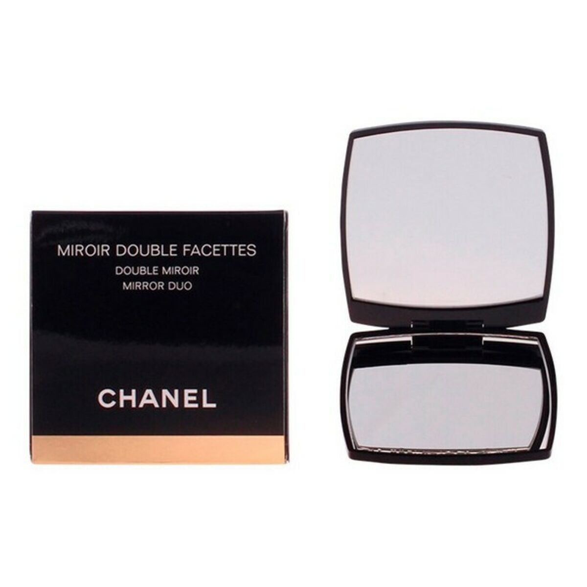 Double Mirror with Magnifier Chanel Black (1 Piece) product packaging