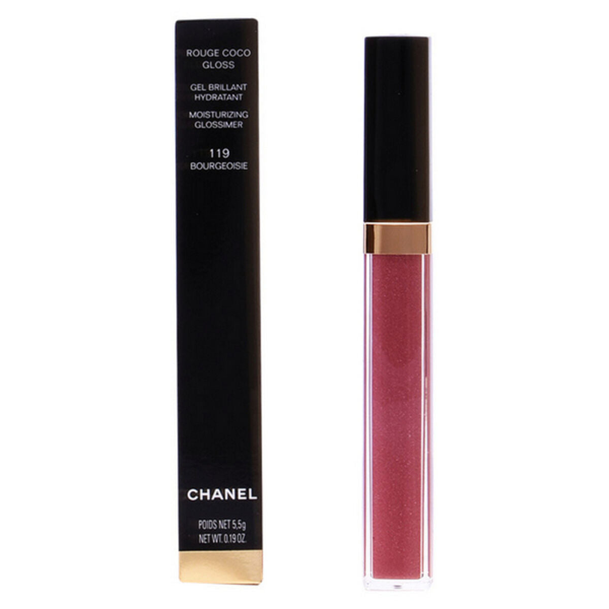 Lip-gloss Rouge Coco Chanel product packaging