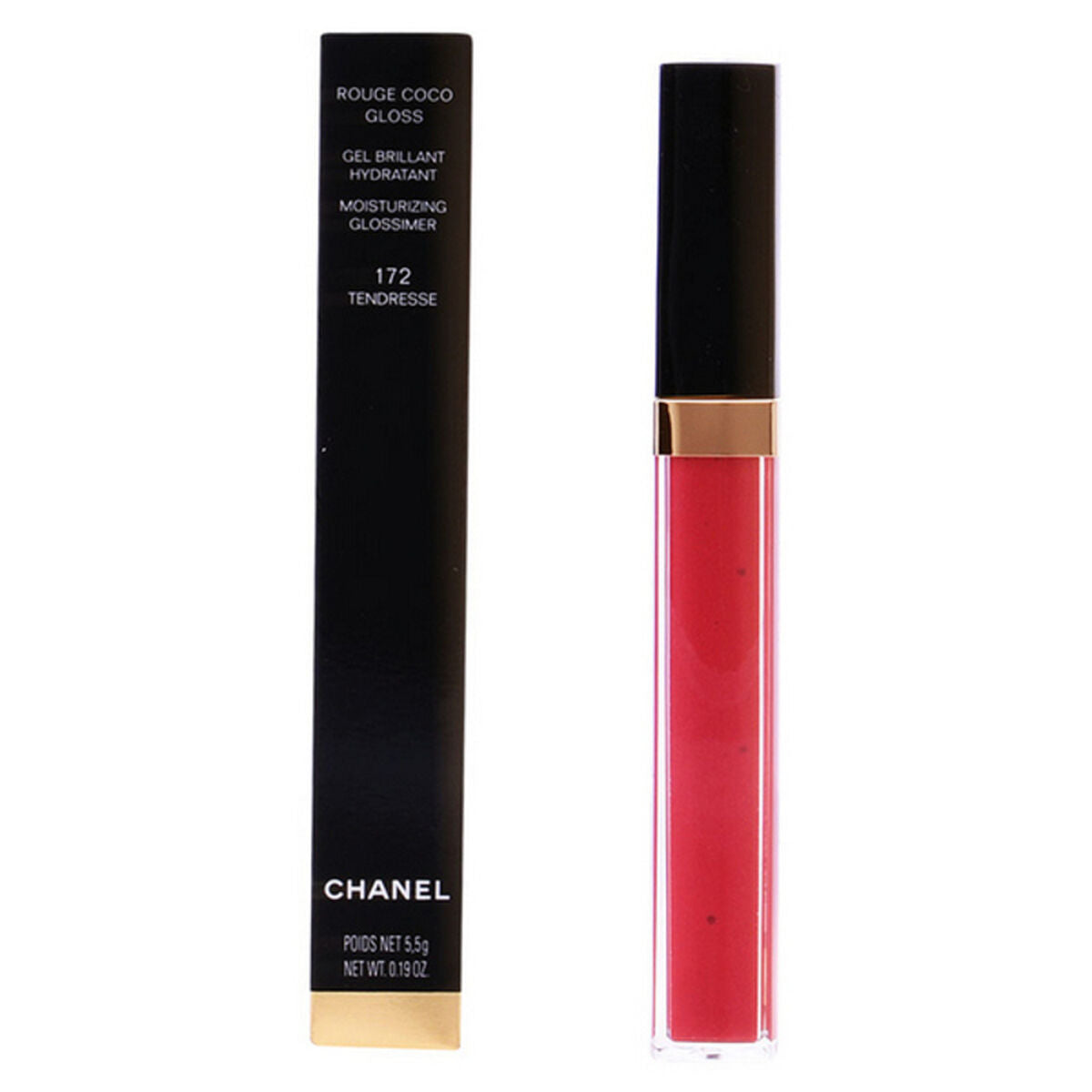 Lip-gloss Rouge Coco Chanel product packaging