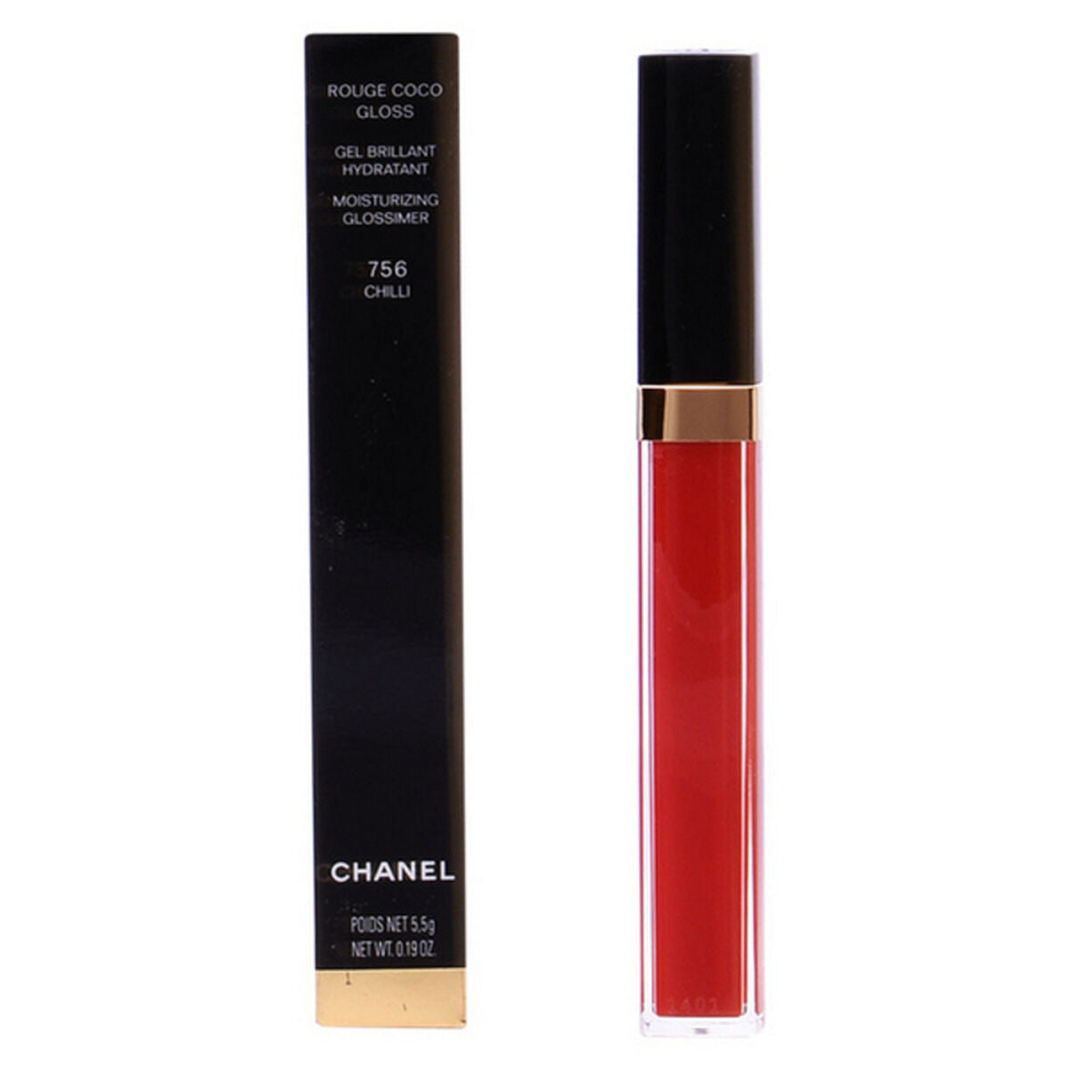 Lip-gloss Rouge Coco Chanel product packaging