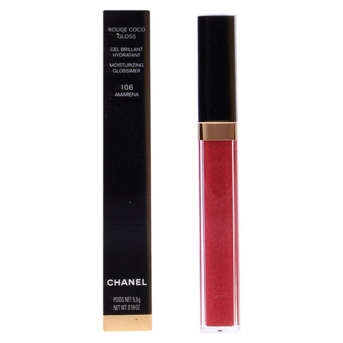 Lip-gloss Rouge Coco Chanel product packaging